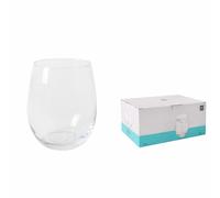 STARLEY-Set de 6 Vasos NALÓN de Cristal - Disponible en 400cc y 610cc | Diseño Moderno y Alta Resistencia