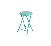 STARLEY-Taburete plegable acolchado,Silla plegable portátil y ligera para Cocina, Comedor, Salón, Dormitorio,Color negro,30 x 30 x H 45 cm Turquoise