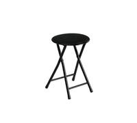 STARLEY-Taburete plegable acolchado,Silla plegable portátil y ligera para Cocina, Comedor, Salón, Dormitorio,Color negro,30 x 30 x H 45 cm Black