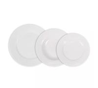 STARLEY-Vajilla redonda 12pcs ,18Pcs blanco aneto md 12PCS