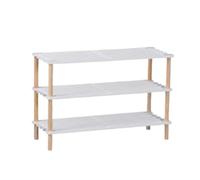STARLEY-Zapatero de Madera 3 Pisos,estante de almacenamiento,organización de zapatos,para Entrada, Pasillo,74X26X48.5CM