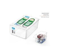 STARLEY- Zapatero De Plástico Blanco / Transparente Estante Para Zapatos A Prueba De Polvo Escaparate Moderno Simple Seguro Y Conveniente Diseño Claro Y Apilable Para Ayudar A Maximizar Su Espacio PAC