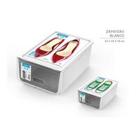 STARLEY- Zapatero De Plástico Blanco / Transparente Estante Para Zapatos A Prueba De Polvo Escaparate Moderno Simple Seguro Y Conveniente Diseño Claro Y Apilable Para Ayudar A Maximizar Su Espacio PAC