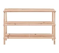 STARLEY-Zapatero Madera 2-3-4Pisos Diseñado en España, Banco Zapatero, Mueble Zapatero de Madera de 3 Niveles, Medidas: 63x26x48.5 cm 3 FLOODS