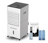 STARLYF Climatizador Evaporativo Portátil 5 en 1 Frío Calor - Enfriador de Aire, Calefactor 2000W, Humidificador y Purificador, Depósito 6L, 3 Velocidades, Temporizador y Mando