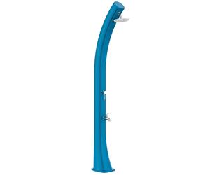 Starmatrix Ducha Solar Polietileno Curvo 40 Litros Con Lavapies h 226 Cm Ducha Redonda Azul Cm Depósito 40 Litros Con Lavapies Doccia Rio Xxl Blue XL