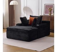 staronce Boneless - Sofá cama, color negro