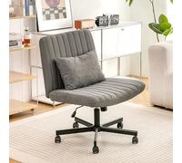 staronce Silla de oficina sin reposabrazos - Silla de escritorio ergonómica con ruedas silenciosas y cojín acolchado - Silla de oficina para oficina en casa, estudio y sala de estar