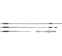 Starrett 124MC - Juego de micrometros de varilla sólida (alcance 200-800 mm, graduación de 0,01 mm, precisión de +/-0,003", sin estuche)