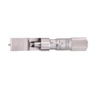 Starrett 208DZCan - Micrometro de costura, entrelazado liso, rango de 0 - 0,94 cm, graduación de 0,001 pulgadas, con calibre de profundidad (gama de 0,2")