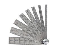 Starrett 269A - Jaula cónica, rango de 100 - .500 pulgadas, longitud de 5,7 cm, 8 hojas