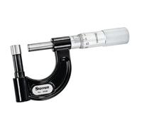 Starrett 569BXP Micrómetro de tubo, dedal liso, caras de carburo, rango de 0-1 pulgada, graduación de 0.01 pulgadas, tamaño mínimo del agujero de 3/8 pulgadas