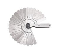 Starrett 66 grosor Gage Set con hojas rectas, 0.0015 - 0,025 "de grosor, 3 - 1/32 cm de largo, 26 hojas