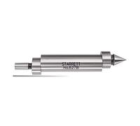 Starrett 827B - Localizador de orillas, doble final, con punta de contacto (1,27 diámetro del cuerpo x 0,5 cm diámetro de contacto)