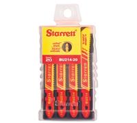 Starrett, Blíster de 5 Hojas de sierra de calar Bimetal Unique, Especial Madera, Color Amarillo, 100 mm - 6D -BU46-5