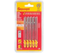 Starrett Hojas de sierra de calar Bimetal Unique BU36T-5 – Blíster 5, 75 mm, amarillo, 4D