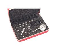 Starrett Juego de indicadores de prueba de esfera universal con émbolo trasero para uso completo, cara blanca, lectura 0-50-0, rango de 200 pulgadas, graduación de 0.000 pulgadas, diámetro del vástago