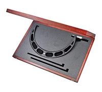 Starrett Micrómetro exterior 436XRLZ-15, tope de trinquete, tuerca de bloqueo, caras de carburo, rango de 14-15 pulgadas, graduación de 0.000 pulgadas, precisión de +/-0.000 pulgadas