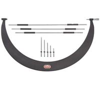 Starrett Micrómetro tubular tipo arco 724LZ-30, yunques intercambiables, dedal liso, tuerca de bloqueo, rango de 24-30 pulgadas, graduación de 0.0000 pulgadas, precisión de +/-0.0000 pulgadas