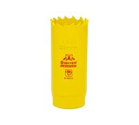 Starrett Sierra perforadora de corte profundo - DCH0116 Heavy Duty bimetálica con dientes extra de cobalto HSS - para metales, madera, hierro fundido, fibra de vidrio, materiales plásticos - 27 mm