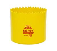 Starrett Sierra perforadora de corte profundo DCH0296 bimetálica resistente con dientes extra cobalto HSS - Para metales, madera, hierro fundido, fibra de vidrio, materiales plásticos - 65 mm