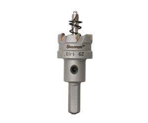 Starrett SM027 Corona con dientes de meta duro para chapas de metal, 27 mm