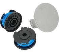 StarRing 3/6 piezas de repuesto de línea de bobina y cubierta de carrete para cortacésped Karcher LTR 18-30, bobina y bobina de rosca Ry124 2.444-016.0, juego de bobina de cuerda para cortacésped
