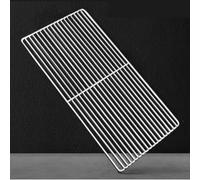 Startbuymore Estante de enfriamiento de acero inoxidable para pasteles, pan y alimentos a la parrilla con marco soldado y pulido suave sin revestimiento (20 x 40 cm)
