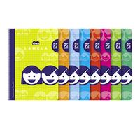 STARTELECTRIC BLOC ESPIRAL CUADROVÍA (TAMAÑO A4) /80 HOJAS, COLORES SURTIDO, SET DE 5 CUADERNOS MARCA LAMELA