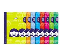 STARTELECTRIC BLOC ESPIRAL CUADROVÍA (TAMAÑO A4) /80 HOJAS, COLORES SURTIDO, SET DE 5 CUADERNOS MARCA LAMELA Multicolor