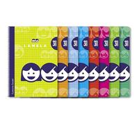 STARTELECTRIC BLOC ESPIRAL CUADROVÍA (TAMAÑO A4) /80 HOJAS, COLORES SURTIDO, SET DE 5 CUADERNOS MARCA LAMELA Multicolor