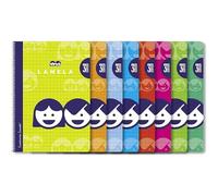 STARTELECTRIC BLOC ESPIRAL CUADROVÍA (TAMAÑO A5 14.8x21cm) /40 HOJAS, COLORES SURTIDO, SET DE 5 CUADERNOS MARCA LAMELA