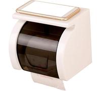STARTELECTRIC - Soporte Papel Inodoro, Sin Perforación, Adhesivo Fuerte, Instalaciones de Baño, con Resistente al Agua y Resistente al Polvo, Tamaño: 17.5x13.5x15.5cm, Blanco - MARCA ALLPERCOM