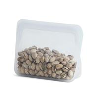 Stasher 100% silicona de grado alimenticio reutilizable almacenamiento, transparente (stand-up mini) | Bolsa de almuerzo libre de plástico | Cook, Store, Sous Vide o Freeze | A prueba de fugas