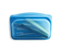 Stasher Bolsa de almacenamiento de silicona reutilizable, contenedor de almacenamiento de alimentos, apto para microondas y lavavajillas, sin fugas, aperitivos, arándanos