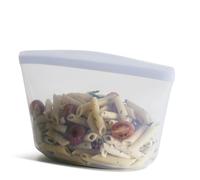Stasher Bolsa de almacenamiento de silicona reutilizable, recipiente de almacenamiento de alimentos, apto para microondas y lavavajillas, sin fugas, cuenco de 6 tazas, transparente