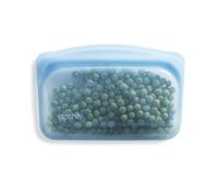 Stasher Bolsa de almacenamiento reutilizable de silicona platino de grado alimenticio, azul (aperitivo), reduce el plástico de un solo uso, para cocinar, almacenar, cocinar al vacío o congelar, a