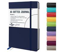 Stationery Island Cuaderno Punteado A5 Notebook Azul - Libreta A5 Bullet Dotted Journal Puntos de Tapa Dura Con 180 Páginas 120gsm Papel para Notas, Planificación, Estudio, Viajes, Diario