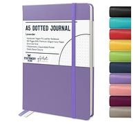 Stationery Island Cuaderno Punteado A5 Notebook Violeta Lavanda - Libreta A5 Bullet Dotted Journal Puntos de Tapa Dura Con 180 Páginas 120gsm Papel para Notas, Planificación, Estudio, Viajes, Diario
