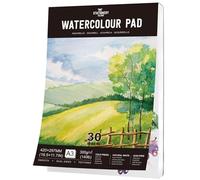 Stationery Island Papel Acuarela A3 300gr, 30 Hojas Cuaderno Acuarelas Bloc, Papel Acuarela A3 para Niños Adultos profesional Pintar, Dibujar y Bocetos