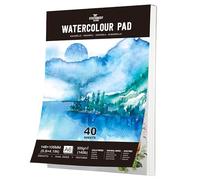 Stationery Island Papel Acuarela A6 300gr, 40 Hojas Cuaderno Acuarelas Bloc, Papel Acuarela A6 para Niños Adultos profesional Pintar, Dibujar y Bocetos