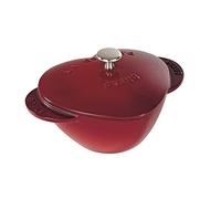 Staub 1100006 - Cocotte con forma de corazón, color rojo cereza, tamaño 20 cm