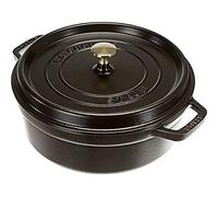 Staub 1112625 - Cocotte baja redonda, 26 cm, color negro