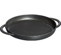 Staub Parrilla de hierro fundido Pure, redonda Ø26 cm, Negra