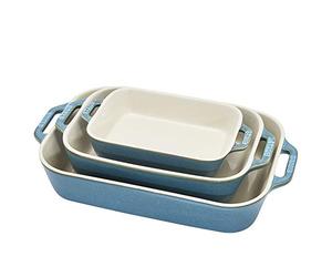 STAUB 40508-172-0 - Juego de platos de cerámica, color turquesa
