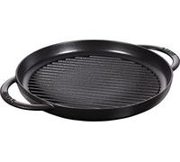 Staub 40511-521-0 - grill doble asa redondo, color negro mate, tamaño