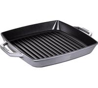 Staub - Parrilla cuadrada 40511-684-0, 28 cm Hierro fundido Gris grafito
