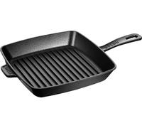Staub Sartén grill American – Hierro fundido 26x26 cm Negro