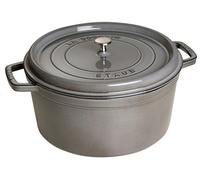 STAUB Cacerola de hierro fundido Staub La Cocotte redonda 12.6 L Gris grafito