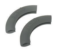 Staub 1190797 - Juego de 2 asas de silicona, color gris
